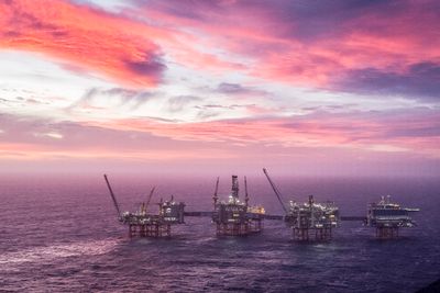 I olje- og gassnæringen gikk utslippene noe ned i 2022, til tross for at produksjonen økte. Bildet er tatt på Johan Sverdrup-feltet i Nordsjøen.