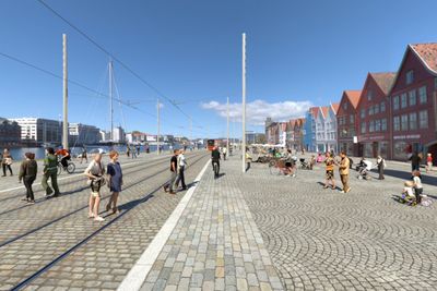 Det har vært steile fronter i Bergen om hvorvidt Bybanen skal gå i dagen foran turistmagneten Bryggen. Nå vil det nye bystyret utrede tunnelløsning for tredje gang.