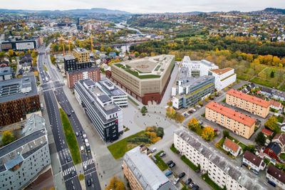 Det nye bygget ligger i Teknobyen i Trondheim, og kontorene skal primært leies ut til helse- og IT-bedrifter.