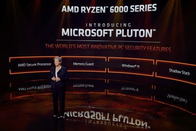 AMD-sjef Lisa Su fortalte tirsdag at selskapets nye Ryzen 6000-serie er de første CPU-ene på markedet som støtter sikkerhetsprosessoren Microsoft Pluton.