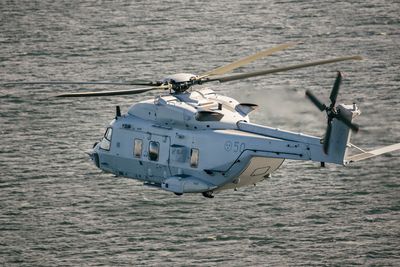 NH90 (Helikopter 14) med den særsvenske løsningen der innvendig kabinhøyde er økt fra 157 til 182 centimeter.