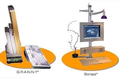 Konseptdatamaskinene Bonsai og Granny fra Intel.