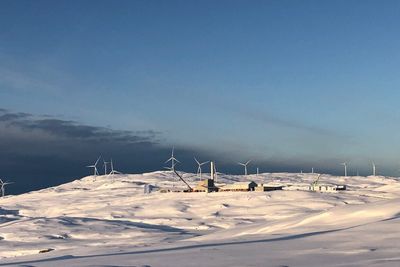 Vindkraftverket på Kvaløya utenfor Tromsø er et av Norges største.