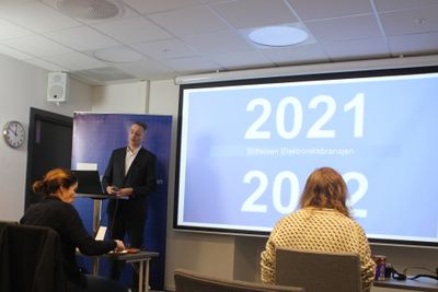 Jan A. Røsholm presenterte tallene for 2021.