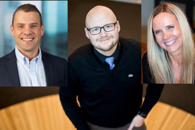 De ansatte er nøkkelen til suksess – også når det gjelder sikkerhet, mener Kenneth Titlestad  (t.v.), Jørgen Rørvik og Ingvild Araldsen Blom i Sopra Steria.