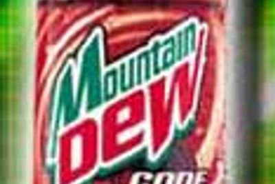 Mountain Dew Code Red-flaske.