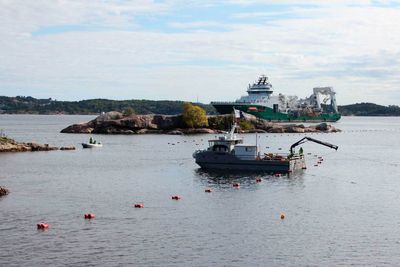 Fra leggingen av Bulk-kabelen Havsil mellom Kristiansand og Esbjerg i Danmark. 