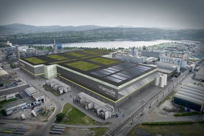 Grafittfabrikken: Slik skal Vianodes fabrikk bli når den står ferdig om noen år.