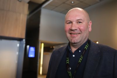 Administrerende direktør Tor Kristian Gyland i Green Mountain. Sammen med Bulk Data Centers og Stack Infrastructure diskuterte han bærekraftig datasenterdrift under Datacenter Forum i Oslo torsdag.