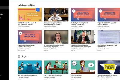 Som konkurrent til Youtube, skal EU Video gjøre det mulig å se og legge ut videoer, uten at data sendes ut av EU.