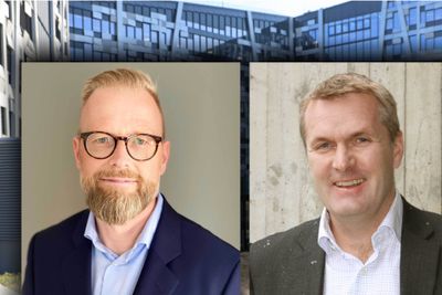 Ny juridisk direktør i Telia Norge, Henrik Larsen til venstre. Til høyre Frode Lillebakken, som forlater Telia Norge etter 11 år som juridisk direktør, først i Tele2 og seinere i Teliasonera/Telia Norge etter at de kjøpte Tele2 i 2015. 