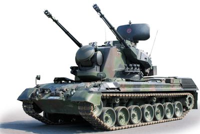 Flakpanzer Gepard 1A2 som i løpet av juli skal til Ukraina – da trolig med 35 mm-ammunisjon levert av Nammo.