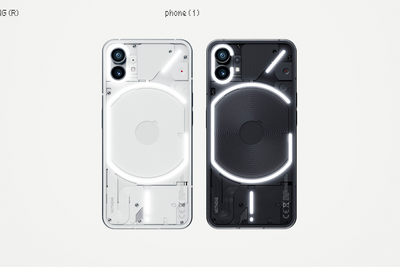Nothing Phone (1) er selskapets første telefon. Den kommer i hvit og sort, og den har lys på baksiden som lyser basert på ringetoner, notifikasjoner og mer. 