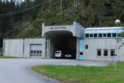 Mel kraftverk ligger i Sogndal kommune i Vestland fylke og ble åpnet i 1989. (Foto: Sogn og Fjordane Energi)