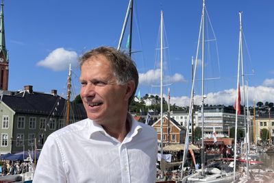 Gunnar G. Løvås, konserndirektør kraftsystem og marked, avbildet i Arendal som ligger i prisområde NO2. 