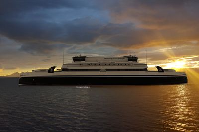 De to nye hydrogen-fergene til rv. 80 Bodø-Moskenes-Værøy-Røst skal drives med hydrogen, brenselceller og batterier med biodiesel som backup. Brenselceller og hydrogenbeholdere skal plasseres på toppen mellom de to styrehusene. 