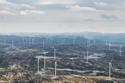 2022 ga historisk høy grunnrente for vindkraft på grunn av høye strømpriser viser tall fra SSB. Bildet viser Egersund vindkraftverk. 