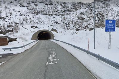 Vestre portal til Geitskartunnelen på Senja.