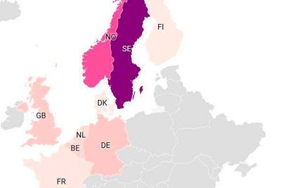 Analysebyrået Tefficient har sammenliknet priser og tilgang til bredbånd i ni land: Storbritannia, Frankrike, Belgia, Nederland, Tyskland, Danmark, Sverige, Finland og Norge. 