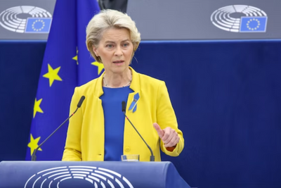 EU-kommisjonens president Ursula von der Leyen hadde flere nye ting å komme med under sin årstale.