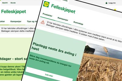 Mange av datasystemene til Felleskjøpet var utilgjengelig fredag.