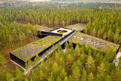 Taket på Vestres møbelfabrikk på Magnor, The Plus, er et bevis på hvordan solceller kan integreres i grønne tak. Vegetasjonen bidrar også til lavere temperatur på taket, som er gunstig for solcellenes effektivitet.