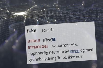 Ikke er ikke så lett som det ser ut til. Illustrasjon: Colourbox, faksimile fra Naob.no, montasje: UiO