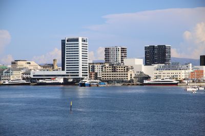 Regjeringens 5G-industriforum har hatt møter med industriaktører i Mo i Rana og Bodø, her representert med et bilde fra Bodø Havn. 