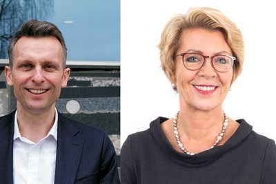Administrerende direktør Knut Kroepelien i Energi Norge og Åslaug haga i Norwea er enige om å slå seg sammen.