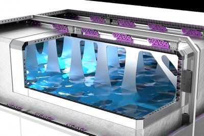 ICT har utviklet en prismatisk tank for flytende hydrogen som lette kan tilpasses i skip. Den er robotsveiset av Prodtex. 
