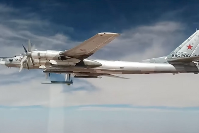 Tu-95MS slipper Kh-101 over Syria i 2017.