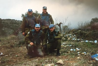 Eirik Kristoffersen på sitt første utenlandsoppdrag, som minerydder i UNIFIL-styrken i Libanon.