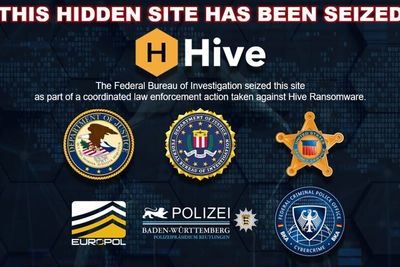FBIs splash-plakat for nettstedet til Hive.