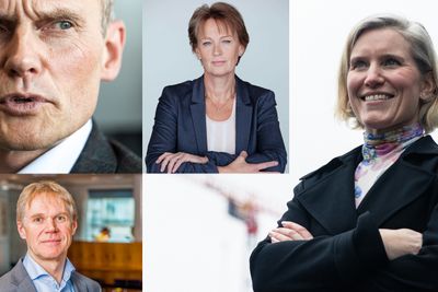 Egil Hogna (Norconsult), Elisabeth Heggelund Tørstad (Asplan Viak), Ole-Petter Thunes (Rambøll) og Birigt Farstad Larsen (Cowi) har ulike strategier for å møte nedgangstidene.