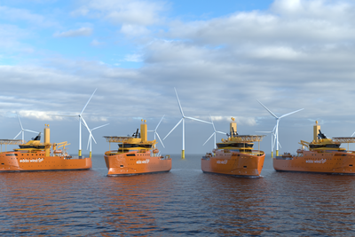 Konstruksjons- og serviceskip (CSOV) for havvind, VARD 4 25, utviklet for Edda Wind. To bygges i Norge og to i Vietnam.