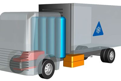En modulær brenselcelleløsning kan bli et alternativ for elektriske lastebiler som har ekstra strømforbruk til for eksempel kjøleaggregater.