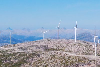 Vindkraftverket på Øyfjellet utenfor Mosjøen er Norges største.