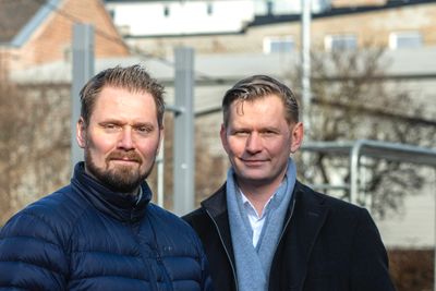 Fra venstre: Administrerende direktør i Ardoq, Erik Bakstad og styreleder i Ardoq, Haakon Jensen.