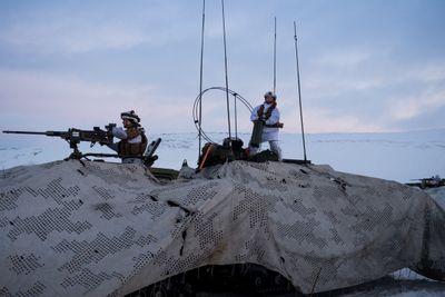 Soldater under øvelsen Joint Viking i Finnmark.