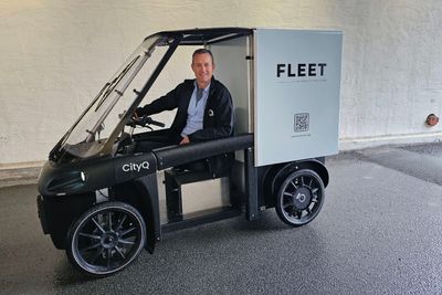 Varesykkel: Morten Rynning i selskapet CityQ har konstruert den elektriske varetranportplattformen med samme navn.