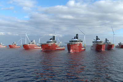 North Stars Vard-bygde flåte på åtte skip dersom North Star benytter opsjonene: Fire serviceskip (SOV) og fire igangkjørings-, konstruksjons- og serviceskip (CSOV).