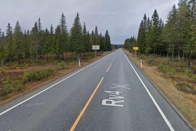 Riksvei 4 et stykke mellom avkjøringen til Hurdal og Lygnebakken. 