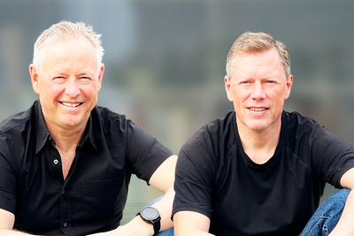 Haavard Nord (til venstre) og Lars Knoll er godt i gang med sitt nye selskap, Conclude.