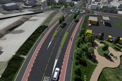 Stangeland Maskin AS vant fredag konkurransen om å bygge Bussveien mellom Forussletta og Stavangerveien.