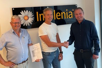 Lars A. Norekvål fra Ølen Betong, Jan Eivind Folkedal fra Implenia, og Geir Arild Søndenå fra Ølen Betong