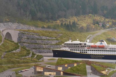Stad skipstunnel er dimensjonert for skip på størrelse med Hurtigruten og Havila Kystrutens fartøy.