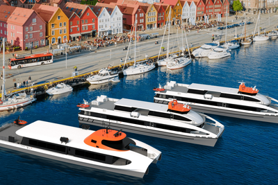 Fjord1 skal trafikkere to hurtigbåsamband fra Bergen for Vestland fylkeskommune. To eksisterende hurtigbåter bygges om til batteridrift for Bergen-Askøy, mens et nytt fartøy bygges av Brødren Aa til Bergen-Knarvik.
