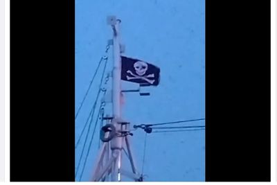 Bent Gabrielsen heiste piratflagget i protest mot ERS og VMS allerede i januar i år.