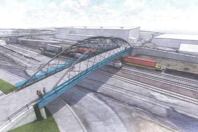 Den kommende hangarbroa i Trondheim foreslås bygget med aluminium.