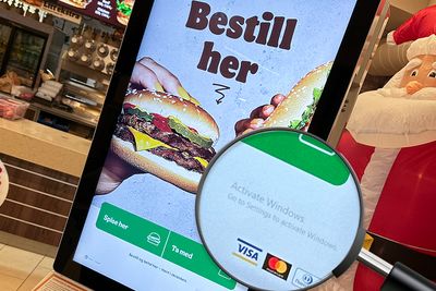 Windows er ikke aktivert med gyldig lisensnøkkel hos Burger King.